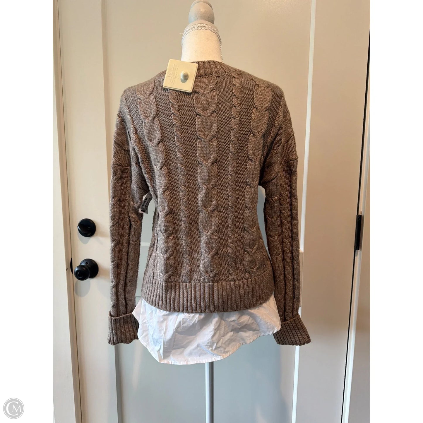 Sweater By Design History In Brown, Size: S