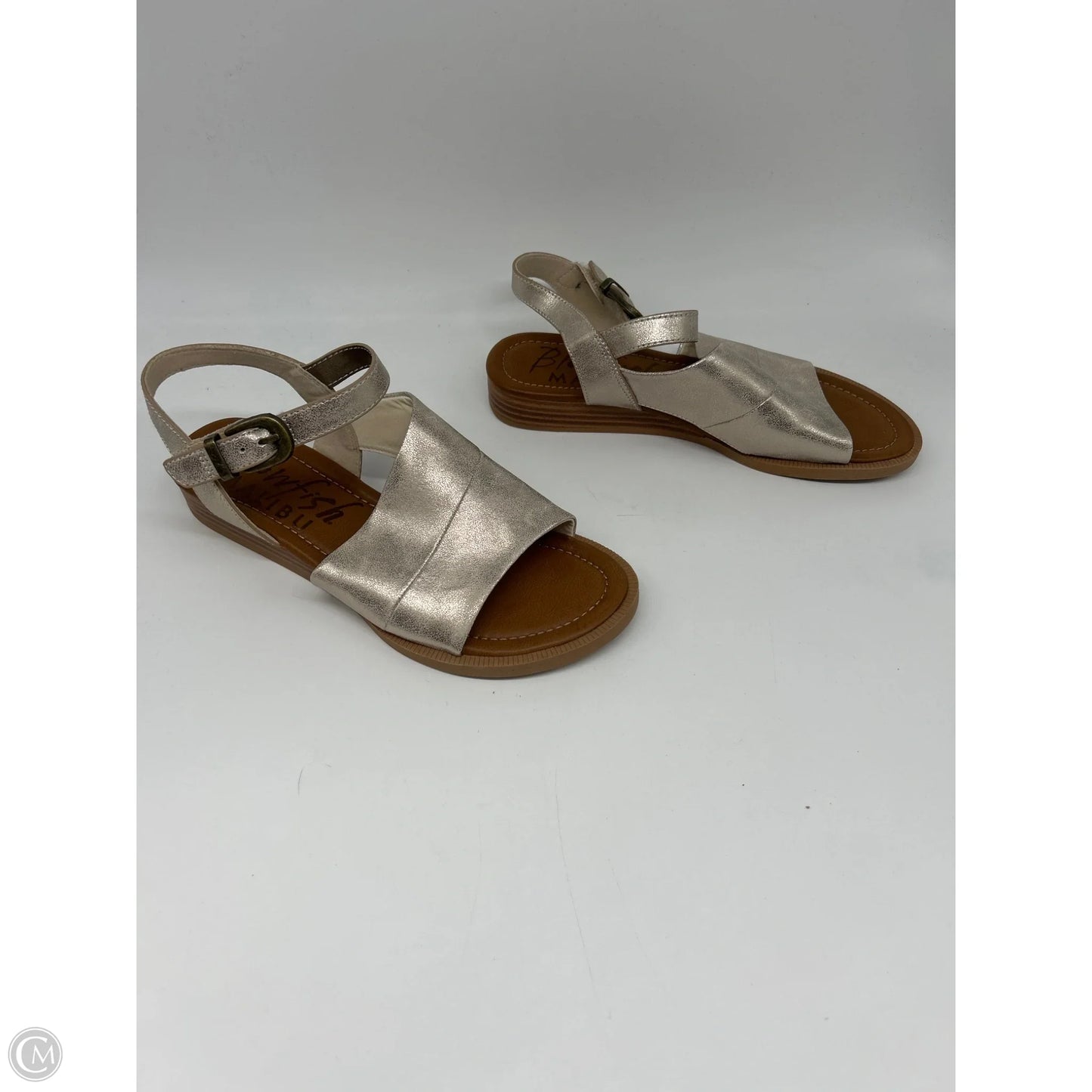 Sandals Flats By Blowfish In Silver, Size: 8
