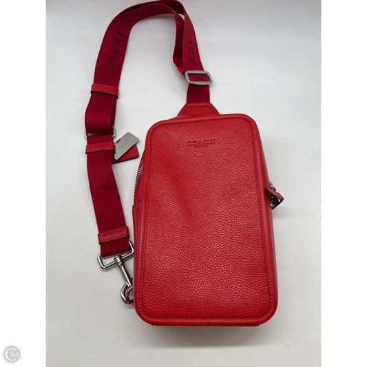 Crossbody Designer By Coach, Size: Medium