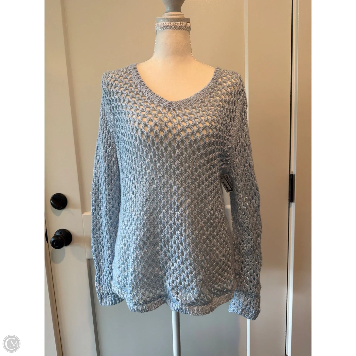 Sweater By Chicos In Blue, Size: M