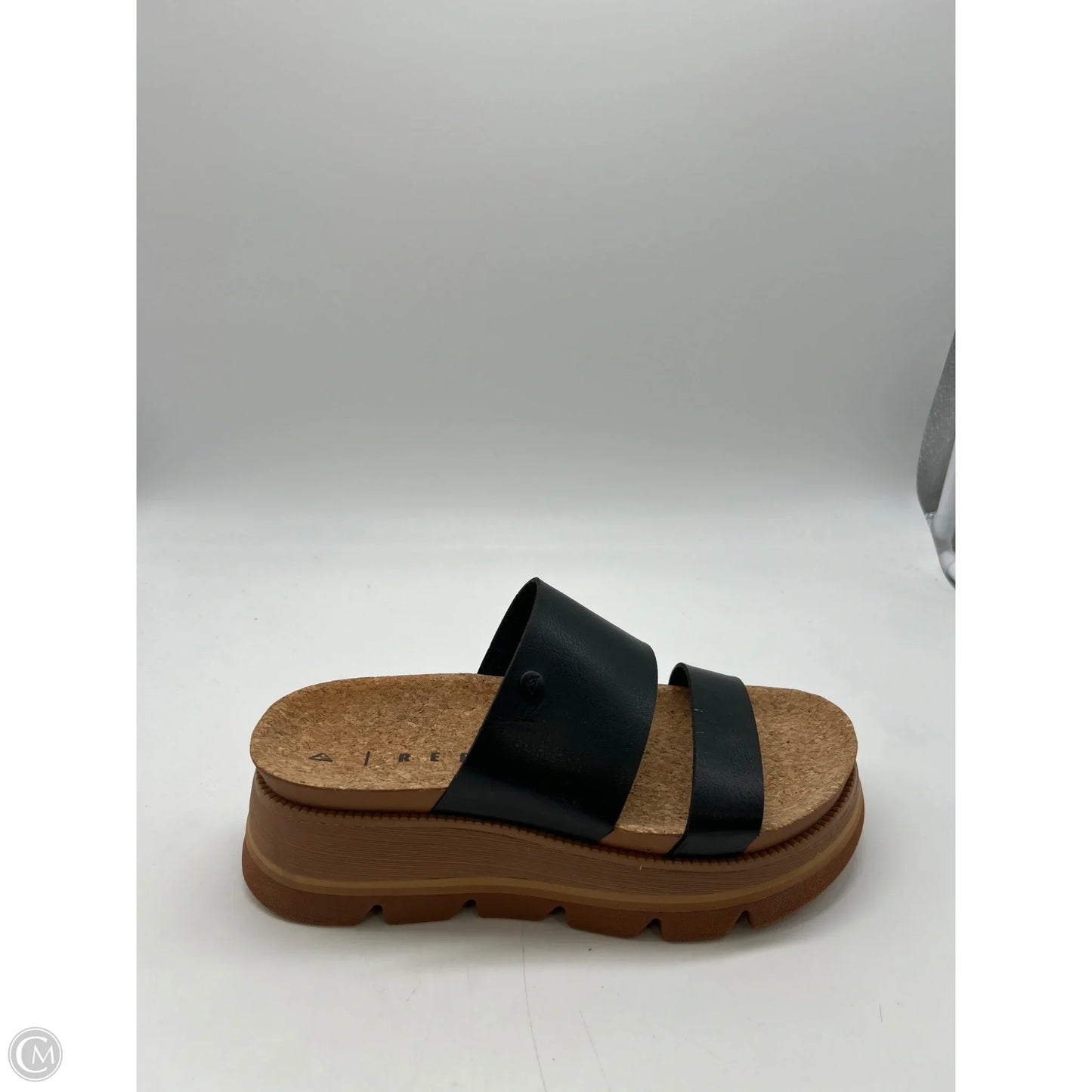 Sandals Heels Platform By Reef In Black, Size: 7