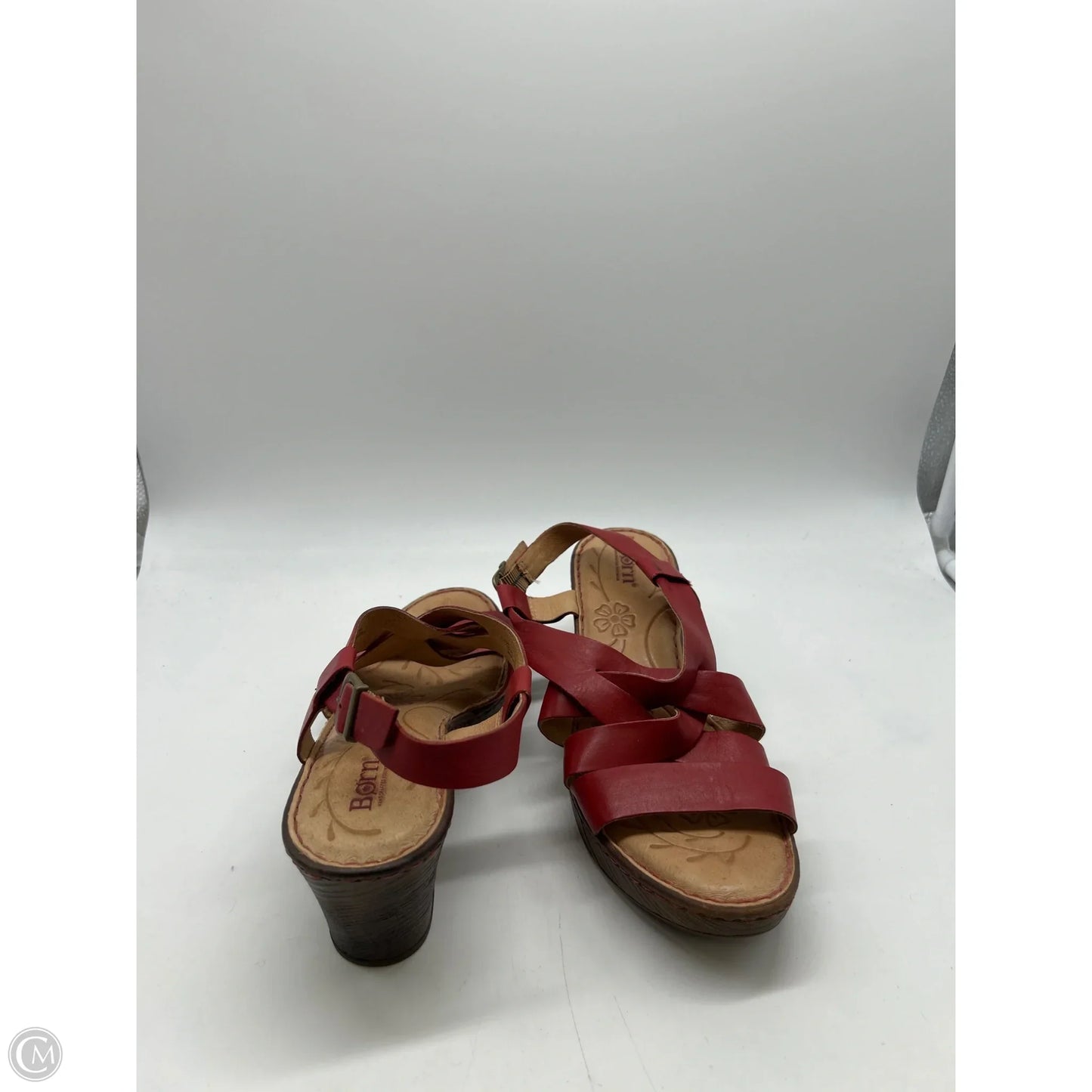 Sandals Heels Block By Born In Red, Size: 10