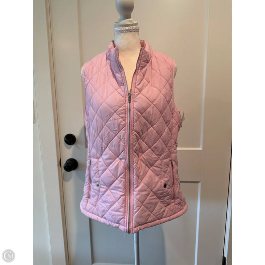 Vest Puffer & Quilted By Clothes Mentor In Pink, Size: L