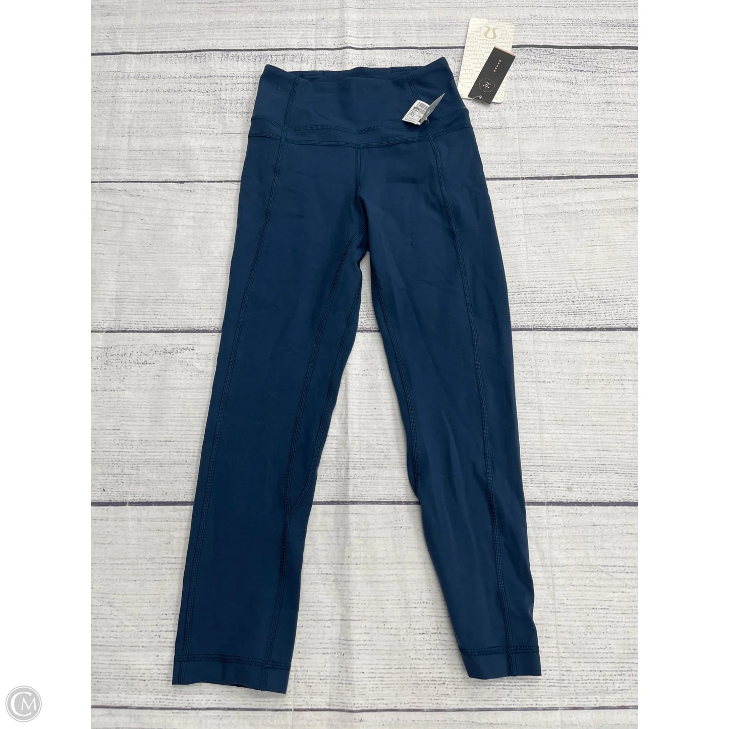 Athletic Leggings Capris By Lululemon In Blue, Size: 2