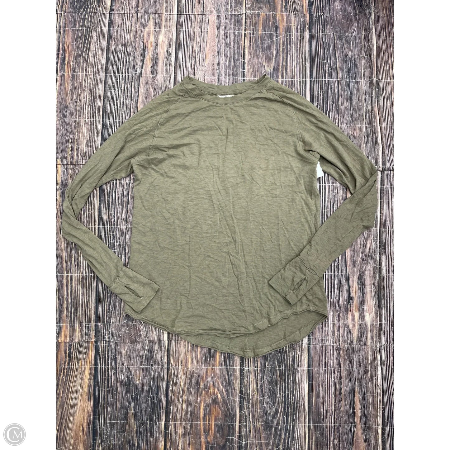 Top Long Sleeve By We The Free In Green, Size: S