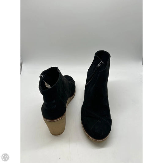 Boots Ankle Heels By Toms In Black, Size: 10