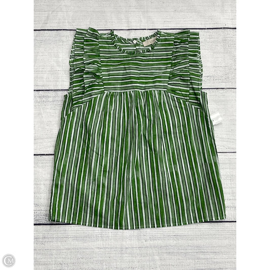 Top Sleeveless By Loft In Green, Size: Xs