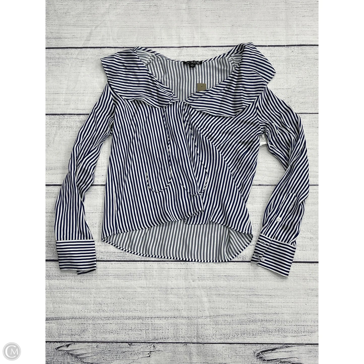 Top Long Sleeve By J. Crew In Striped Pattern, Size: Xs
