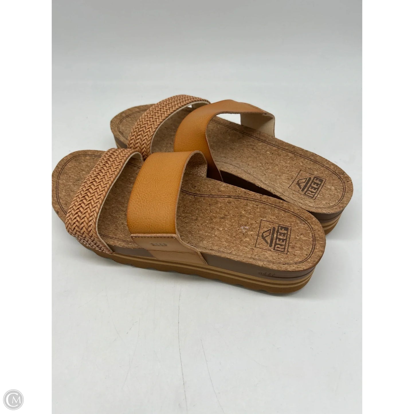 Sandals Heels Platform By Reef In Tan, Size: 9