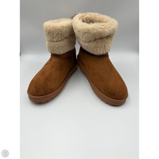 Boots Ankle Flats By Primark In Brown, Size: 6