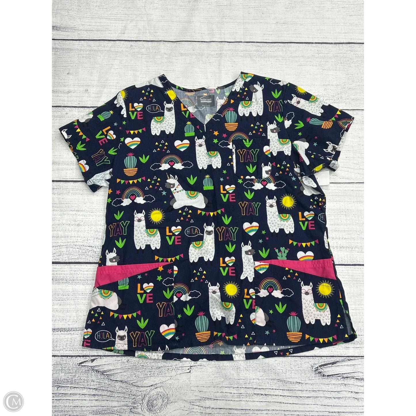 Top Short Sleeve By Clothes Mentor In Blue, Size: L