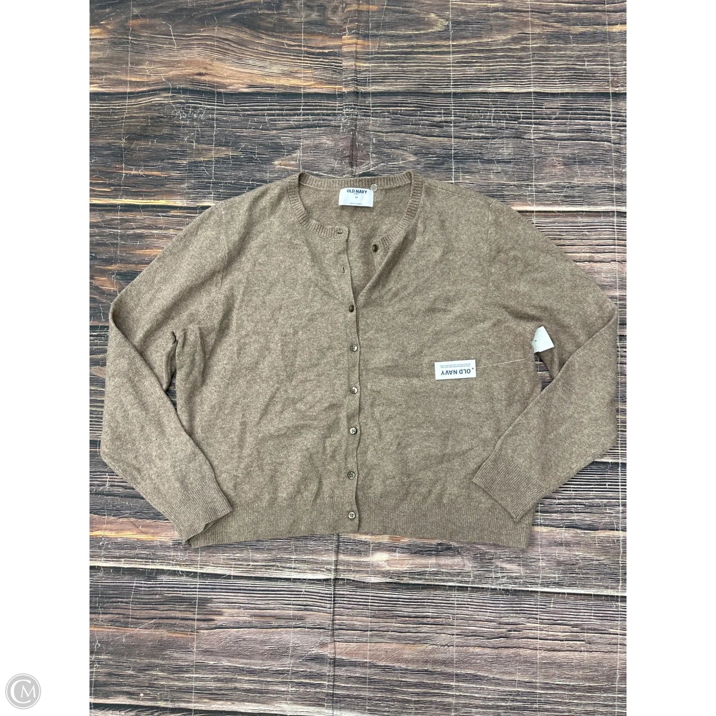 Sweater Cardigan By Old Navy In Brown, Size: 2x