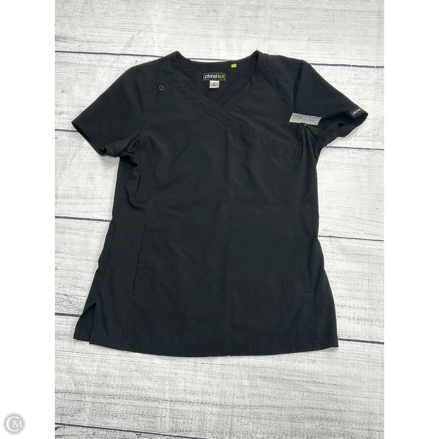 Top Short Sleeve By Clothes Mentor In Black, Size: S