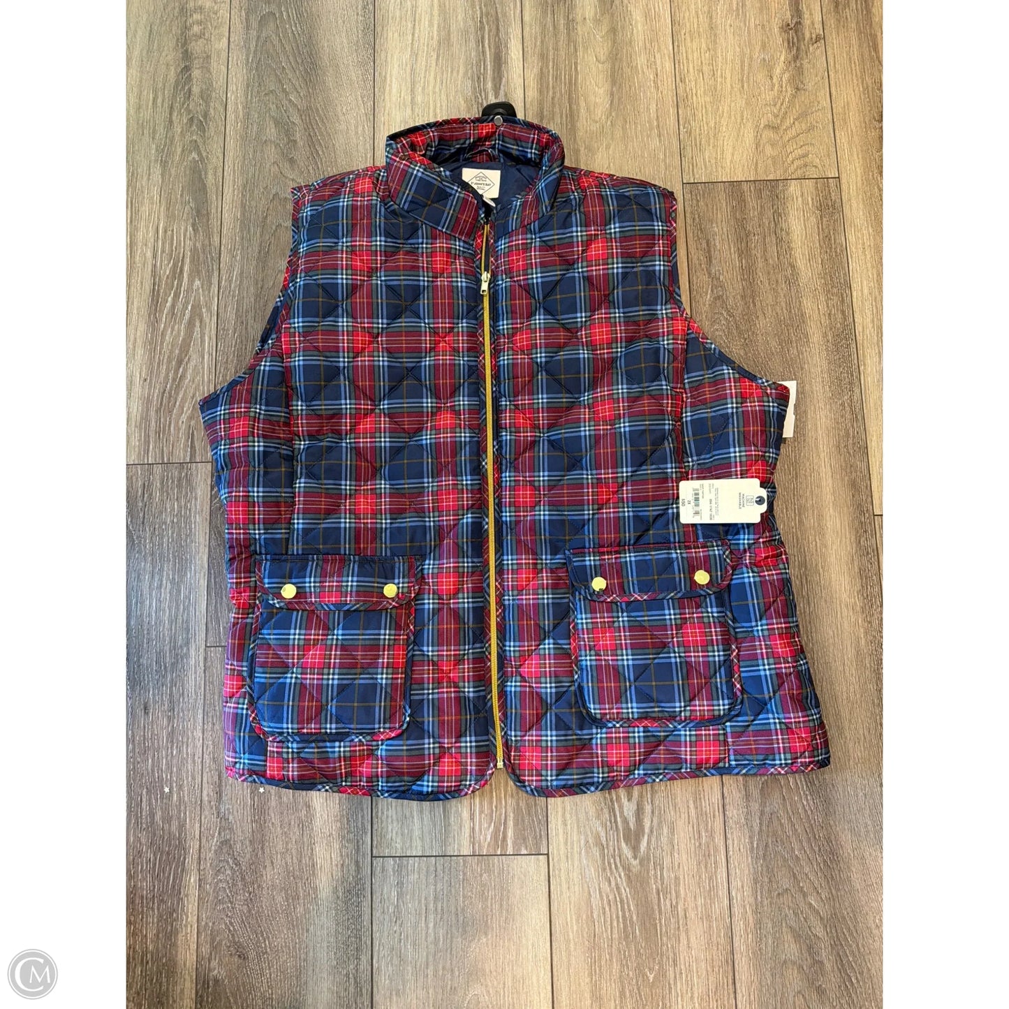 Vest Puffer & Quilted By St Johns Bay In Blue, Size: 2x