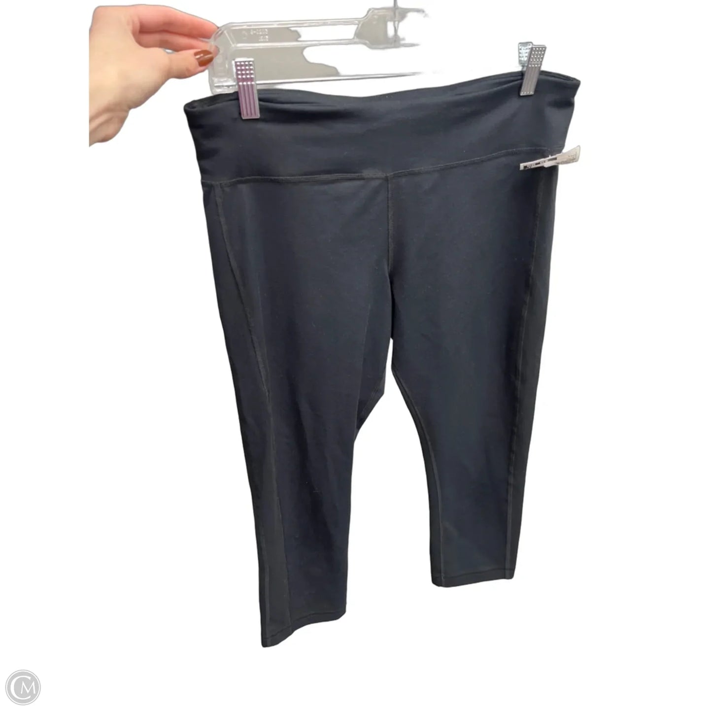 Athletic Leggings Capris By Under Armour In Black, Size: L