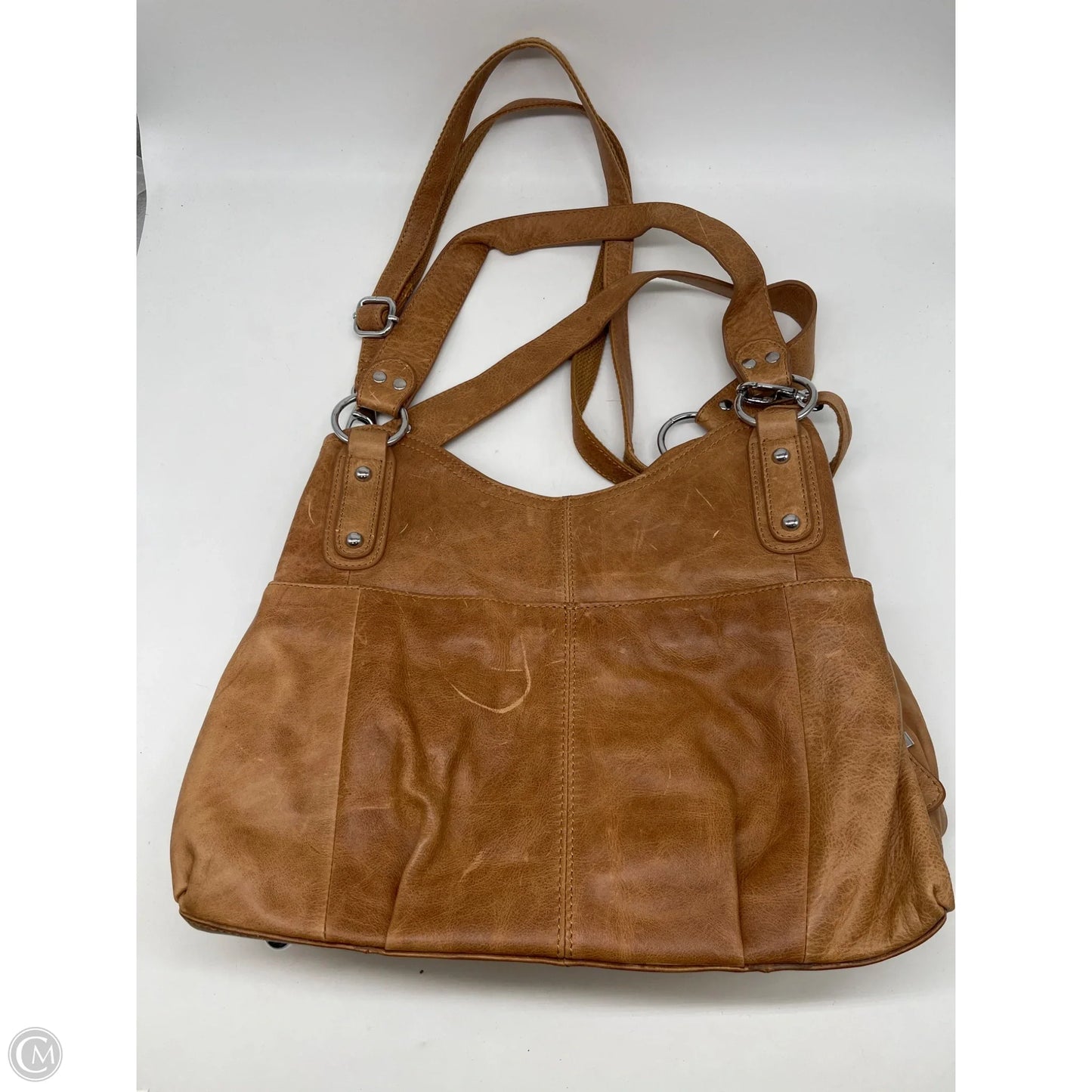 Crossbody Leather By Cmc, Size: Medium