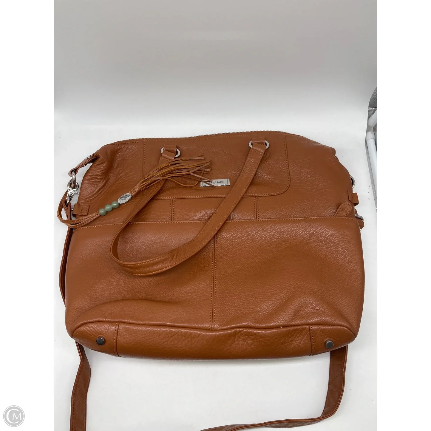 Diaper Bag Leather By Cmb, Size: Large