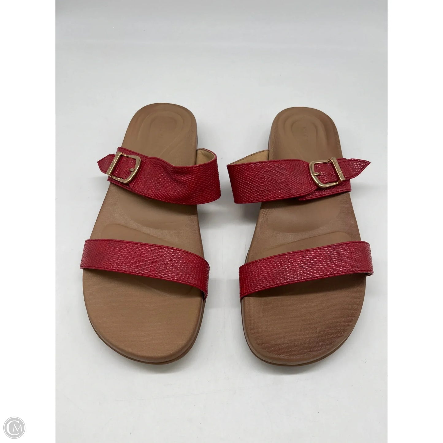 Sandals Flats By Aetrex In Red, Size: 9