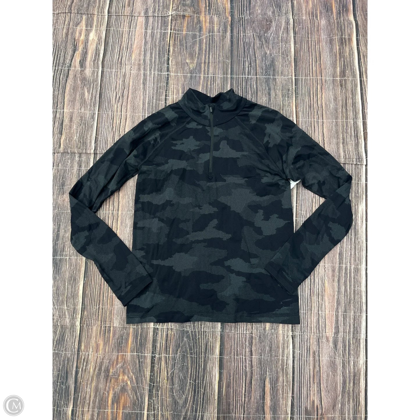 Athletic Top Long Sleeve Collar By Athleta In Camouflage Print, Size: Xl