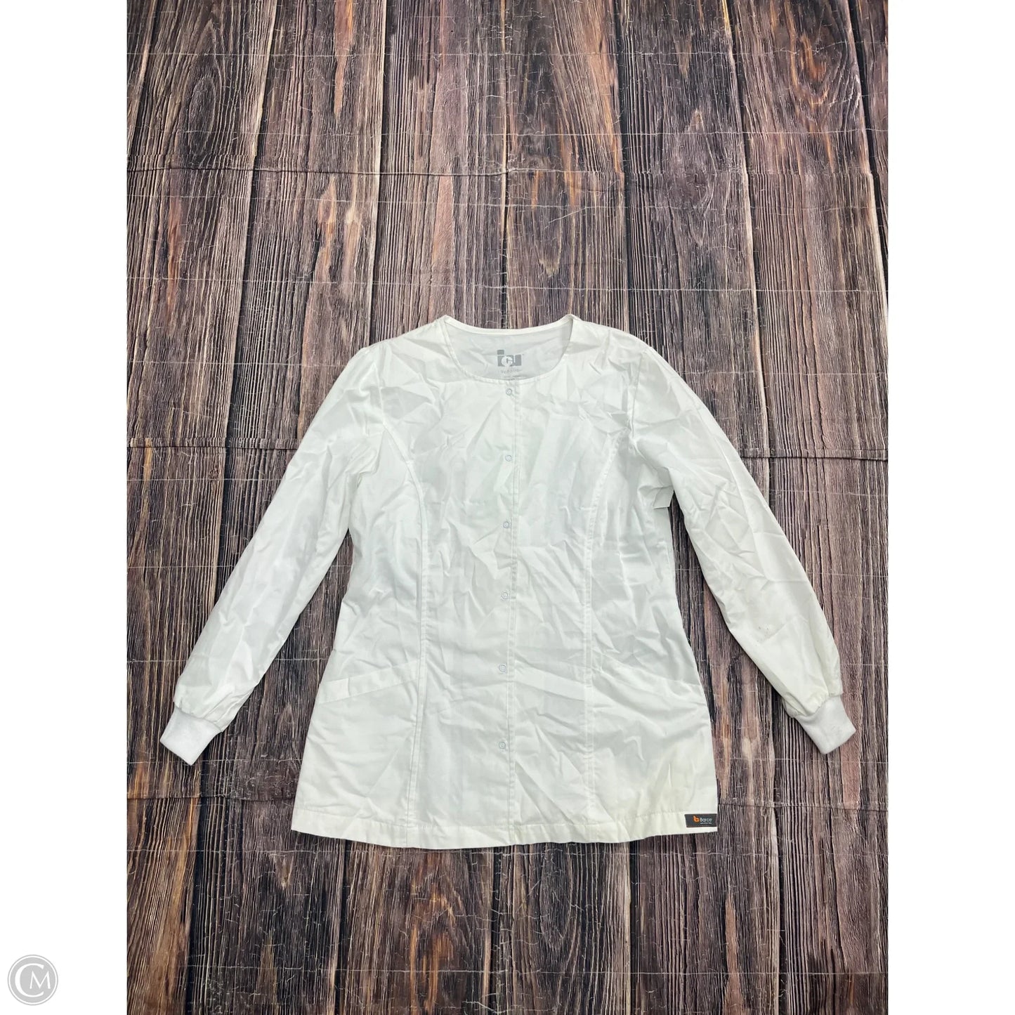 Top Long Sleeve By Clothes Mentor In White, Size: M