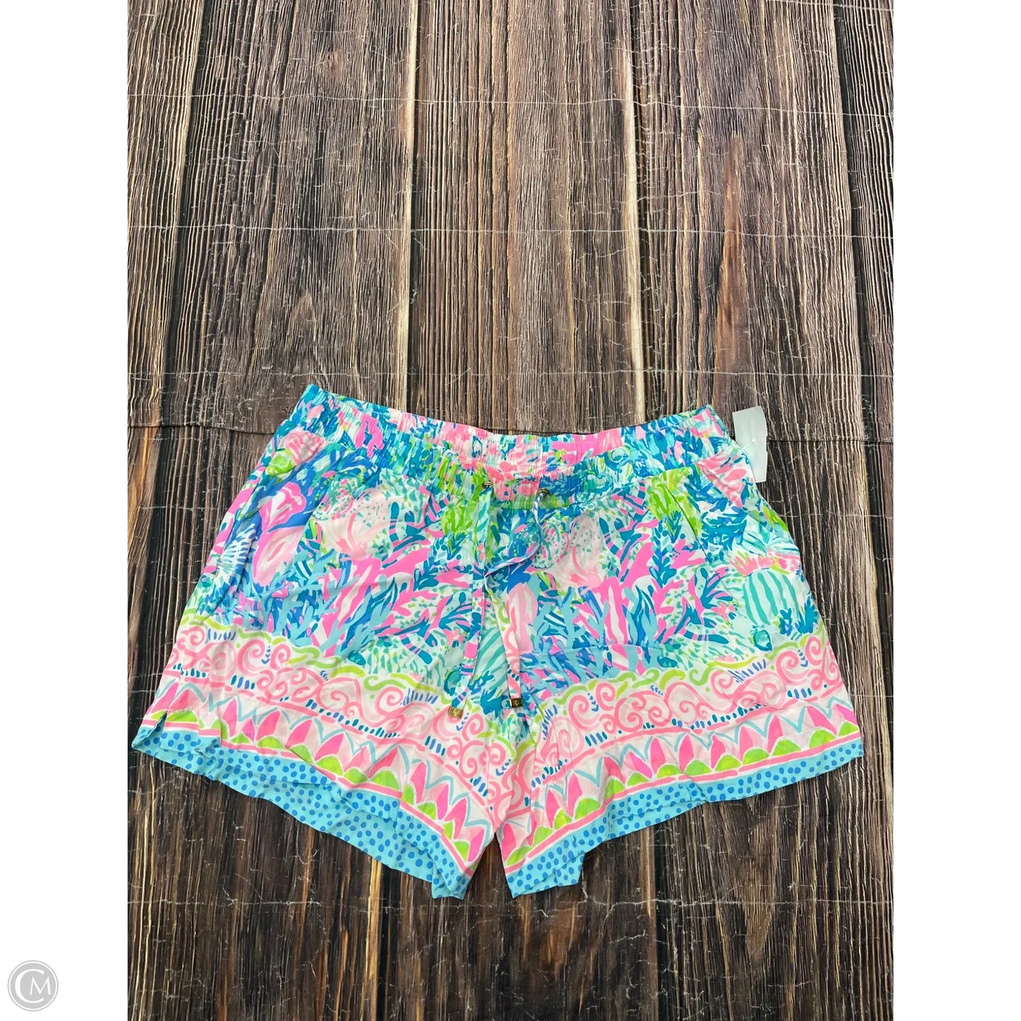 Shorts Designer By Lilly Pulitzer In Blue & Pink, Size: S
