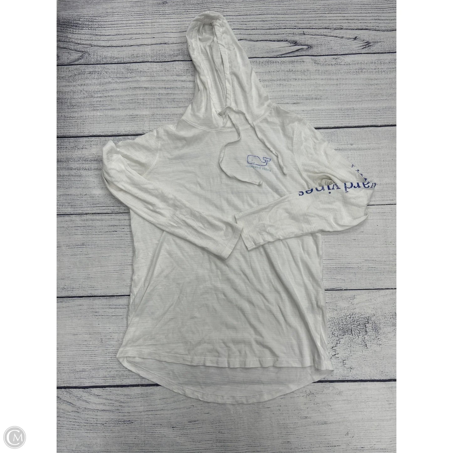 Top Long Sleeve By Vineyard Vines In White, Size: S