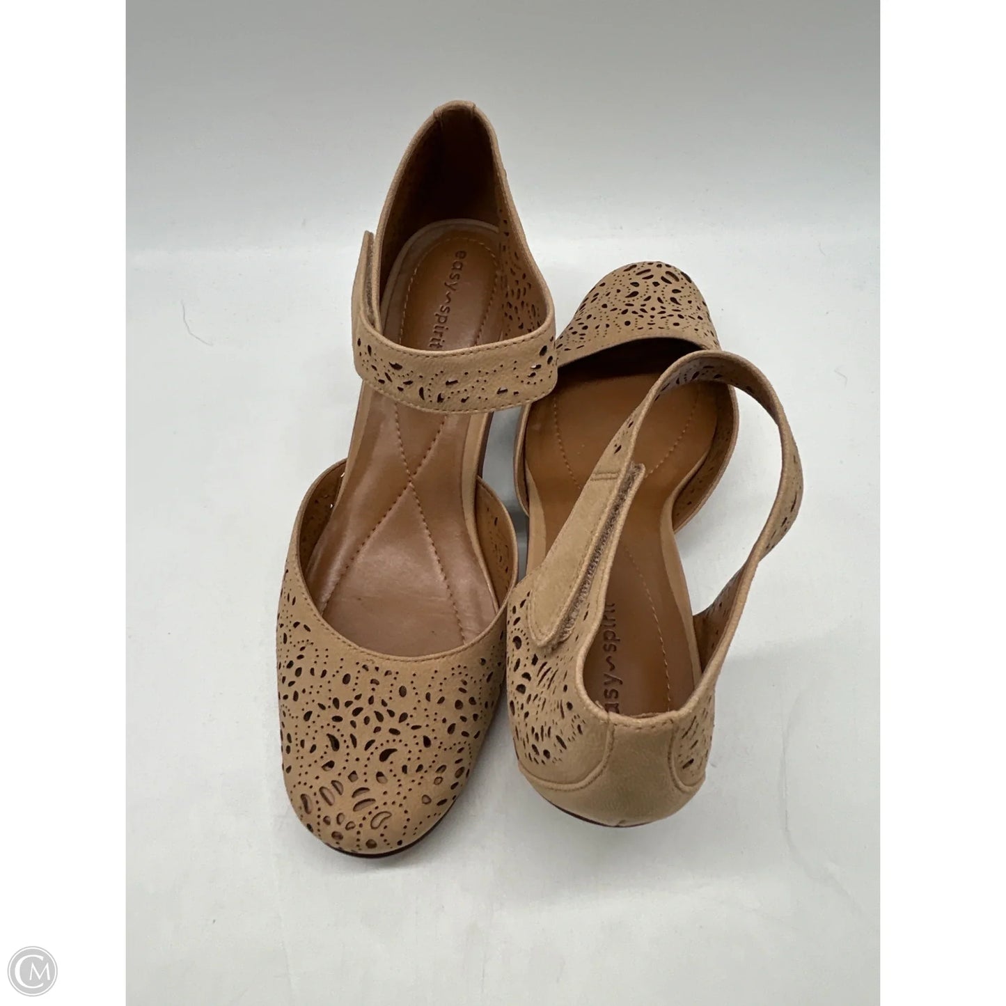 Shoes Heels Block By Easy Spirit In Tan, Size: 8