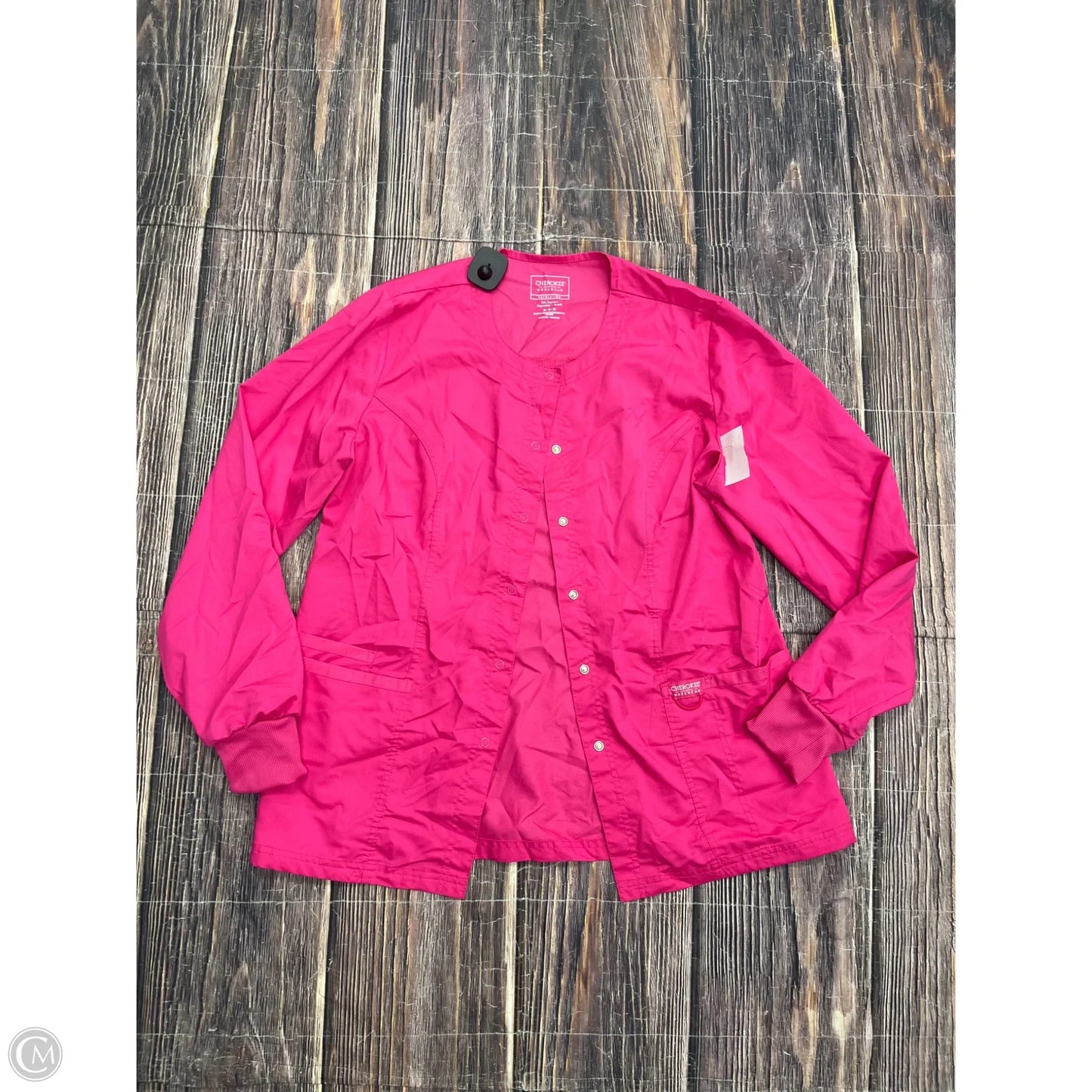Top Long Sleeve By Cherokee In Pink, Size: M