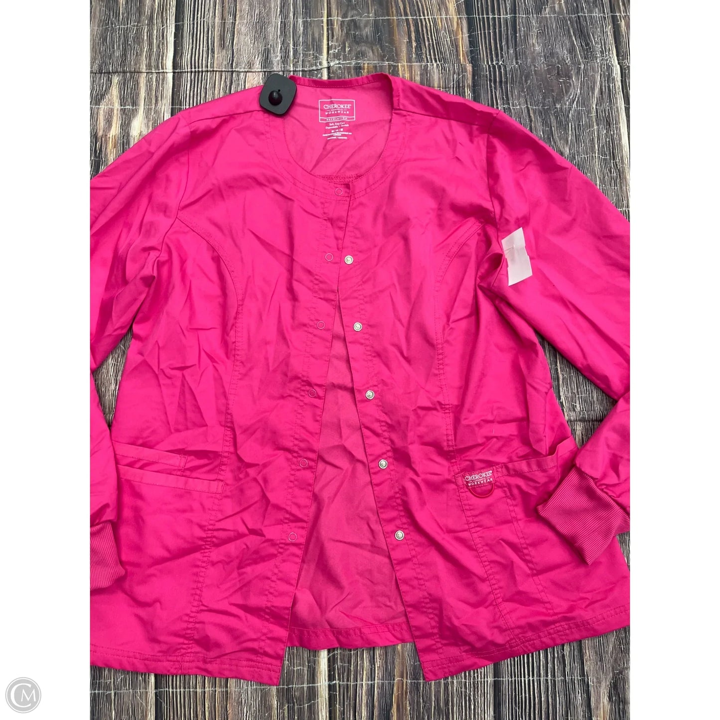 Top Long Sleeve By Cherokee In Pink, Size: M