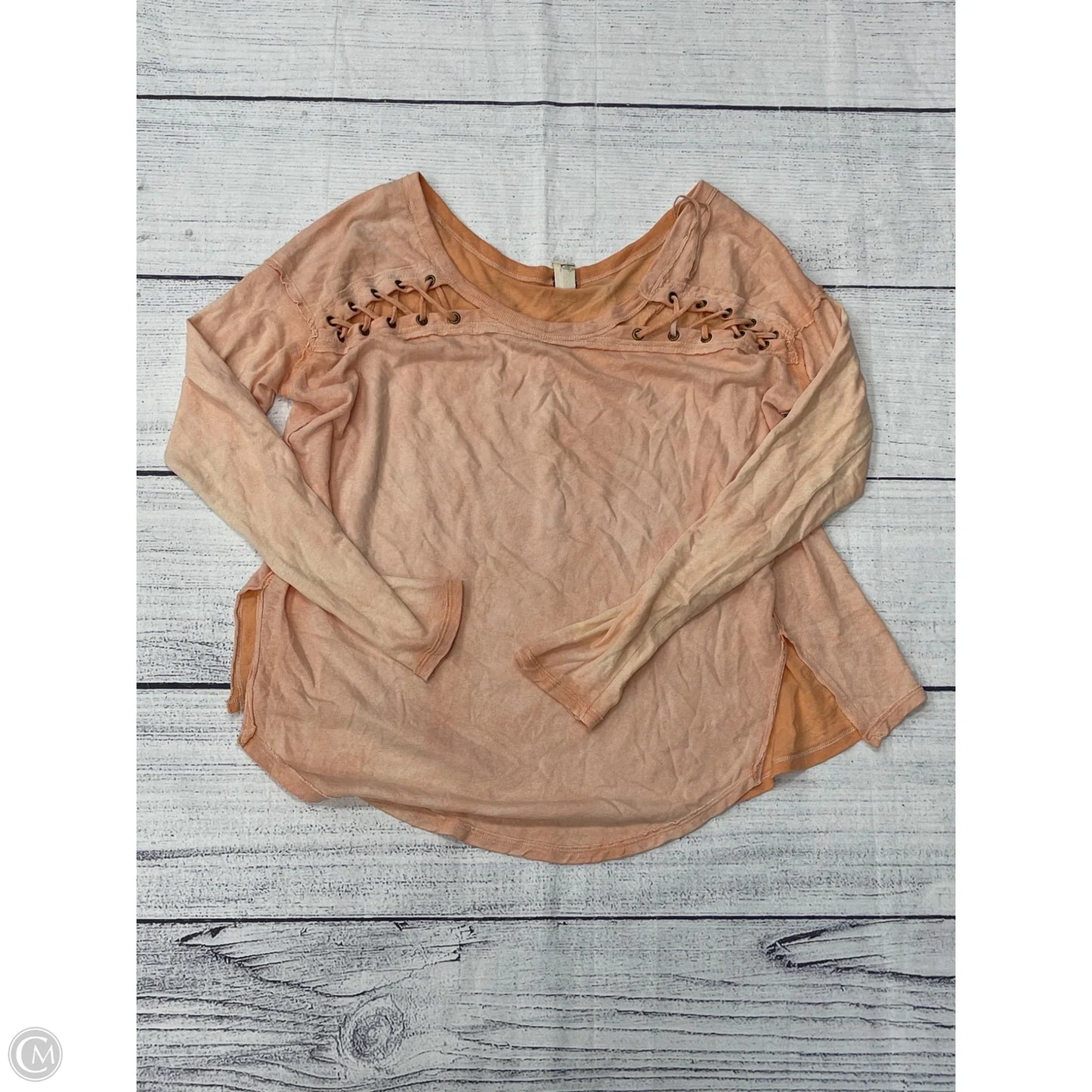 Top Long Sleeve By We The Free In Orange, Size: S