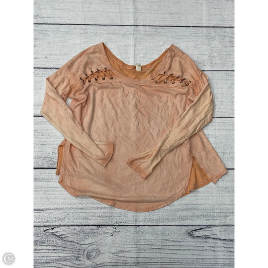 Top Long Sleeve By We The Free In Orange, Size: S