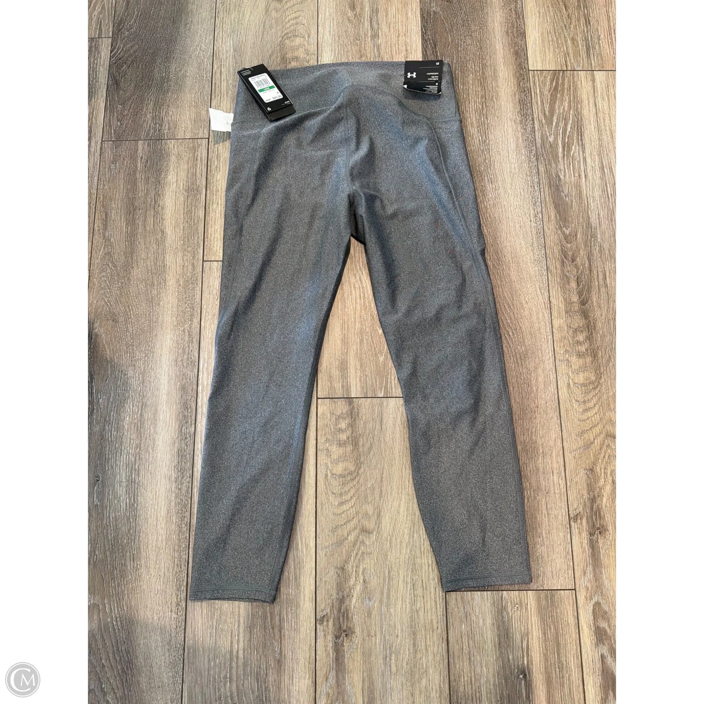 Athletic Leggings By Under Armour In Grey, Size: L