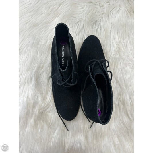 Boots Ankle Heels By Franco Sarto In Black, Size: 8.5