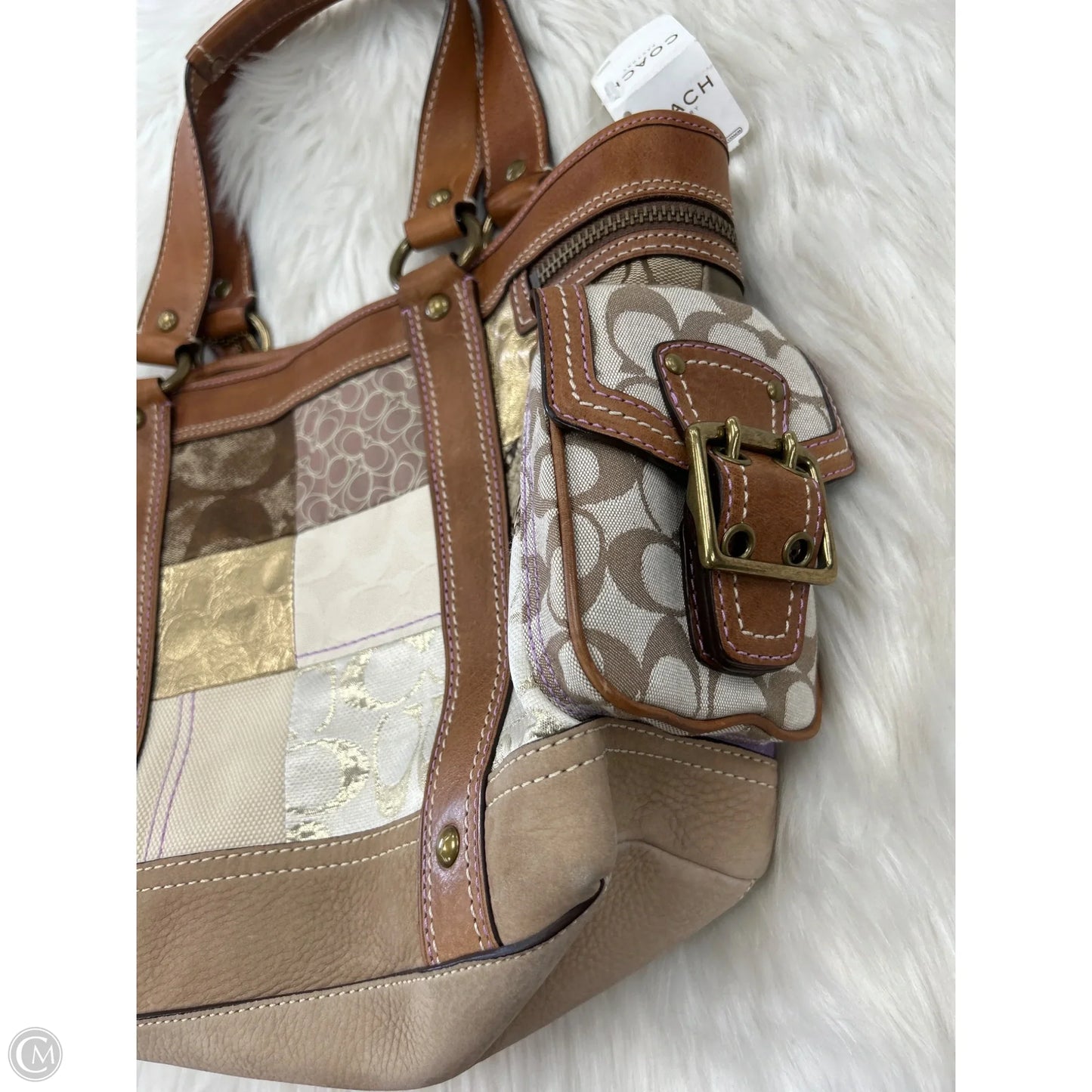 Handbag Designer By Coach, Size: Medium