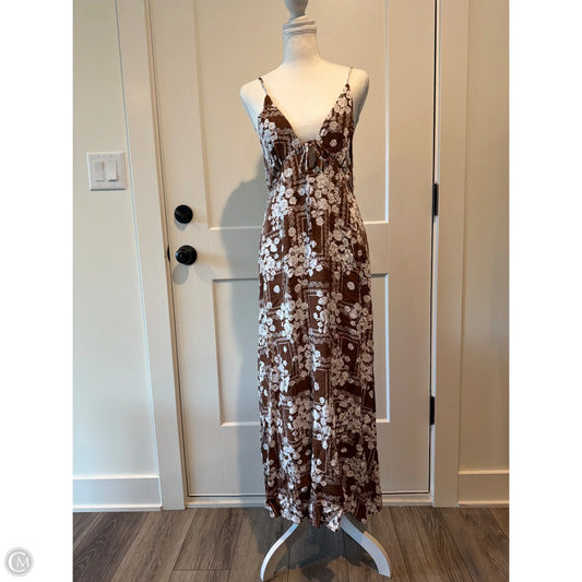 Dress Casual Maxi By Clothes Mentor In Brown, Size: Xl