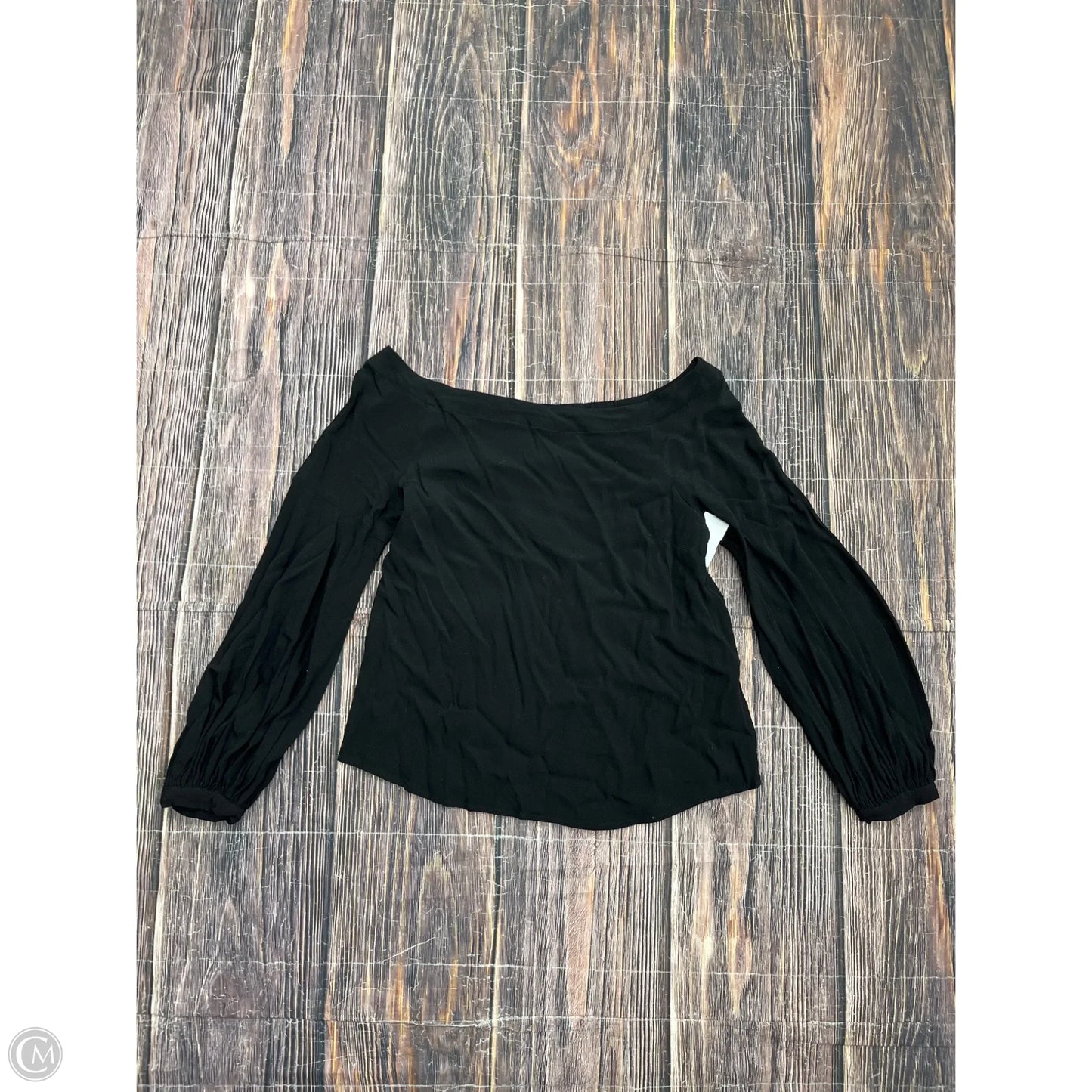 Top Long Sleeve By Maeve In Black, Size: 12