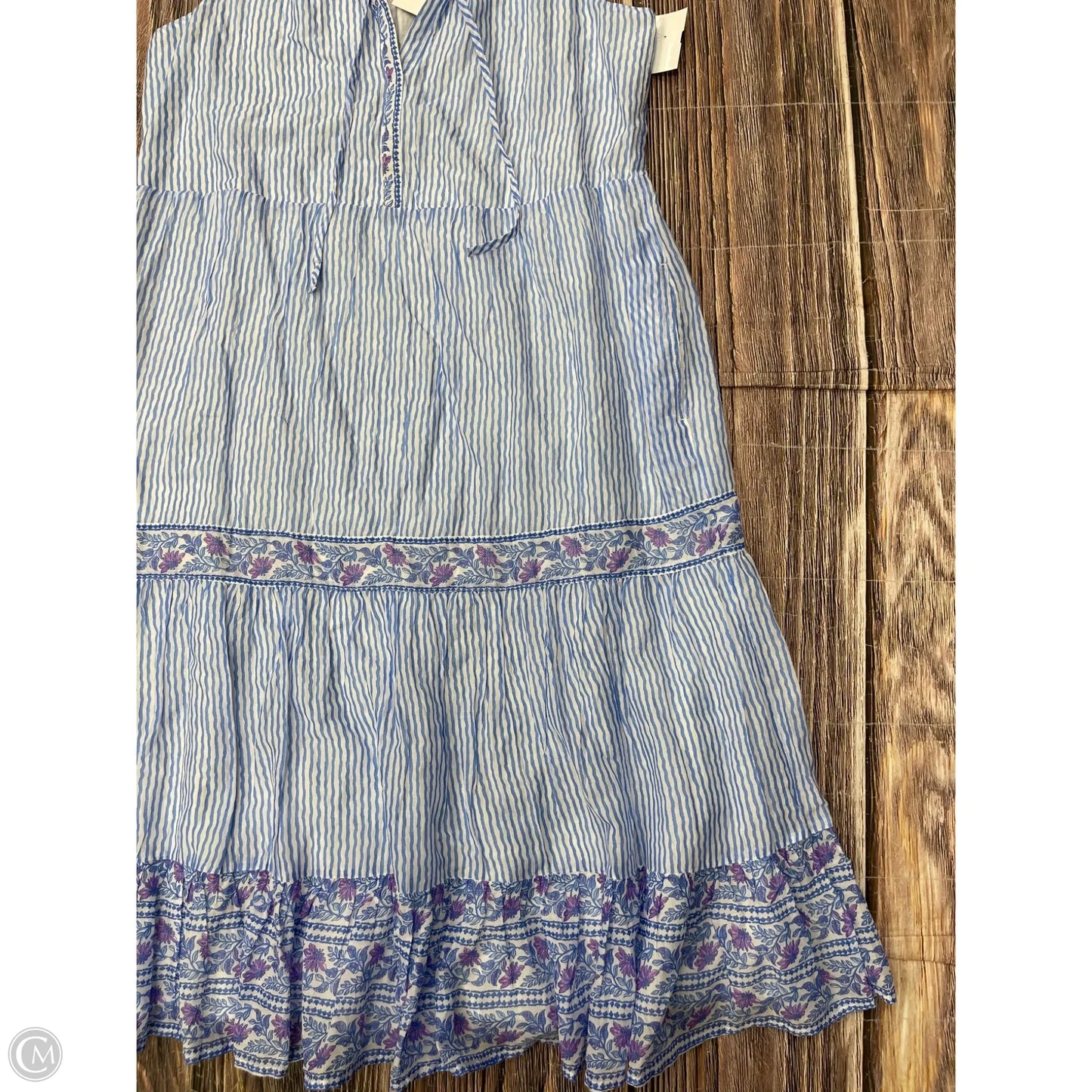 Dress Casual Maxi By Vineyard Vines In Blue, Size: L