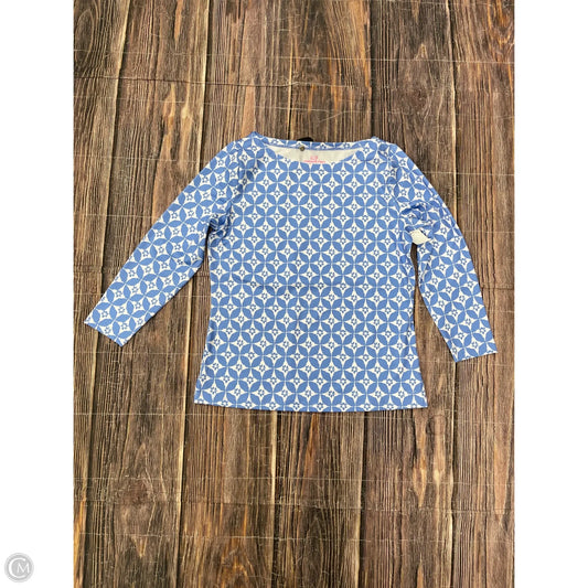 Top Long Sleeve By Vineyard Vines In Blue, Size: M