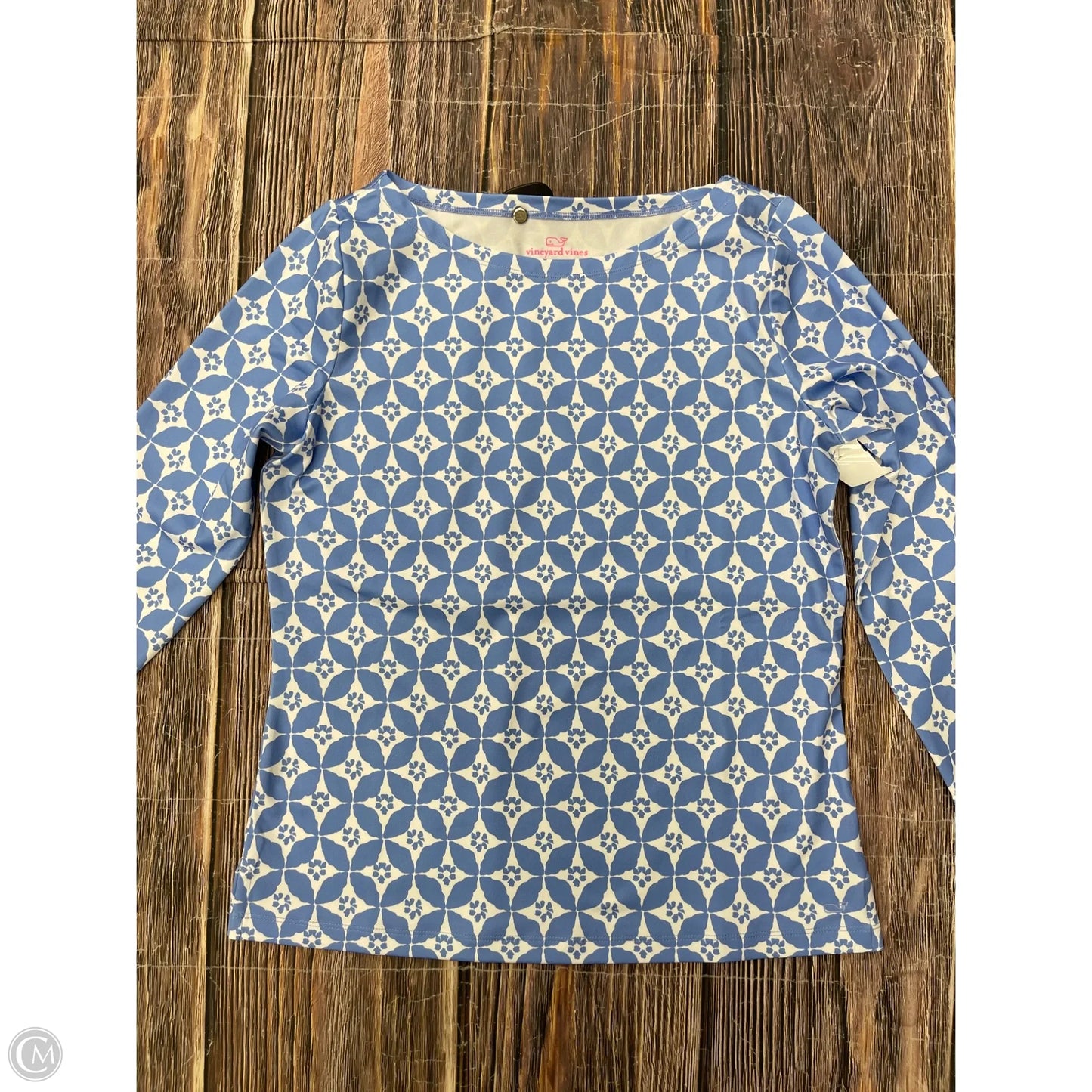 Top Long Sleeve By Vineyard Vines In Blue, Size: M