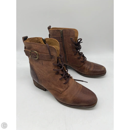 Boots Ankle Flats By Born In Brown, Size: 9.5