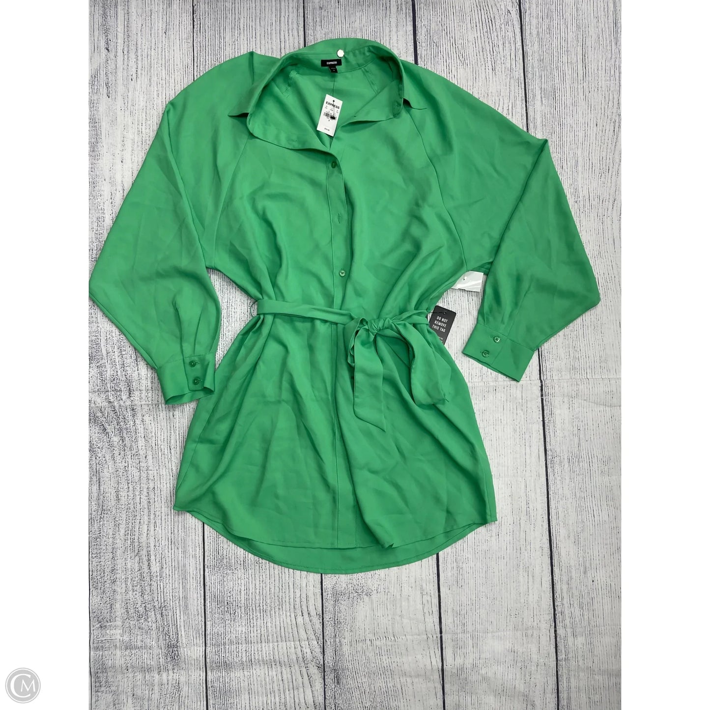 Dress Casual Short By Express In Green, Size: S