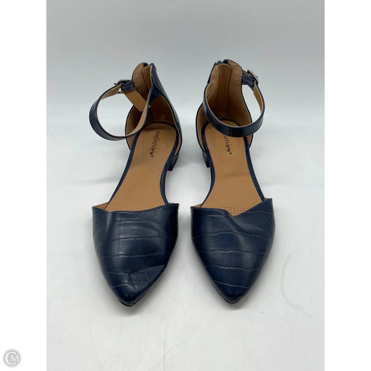 Shoes Flats By Comfortview In Blue, Size: 8.5