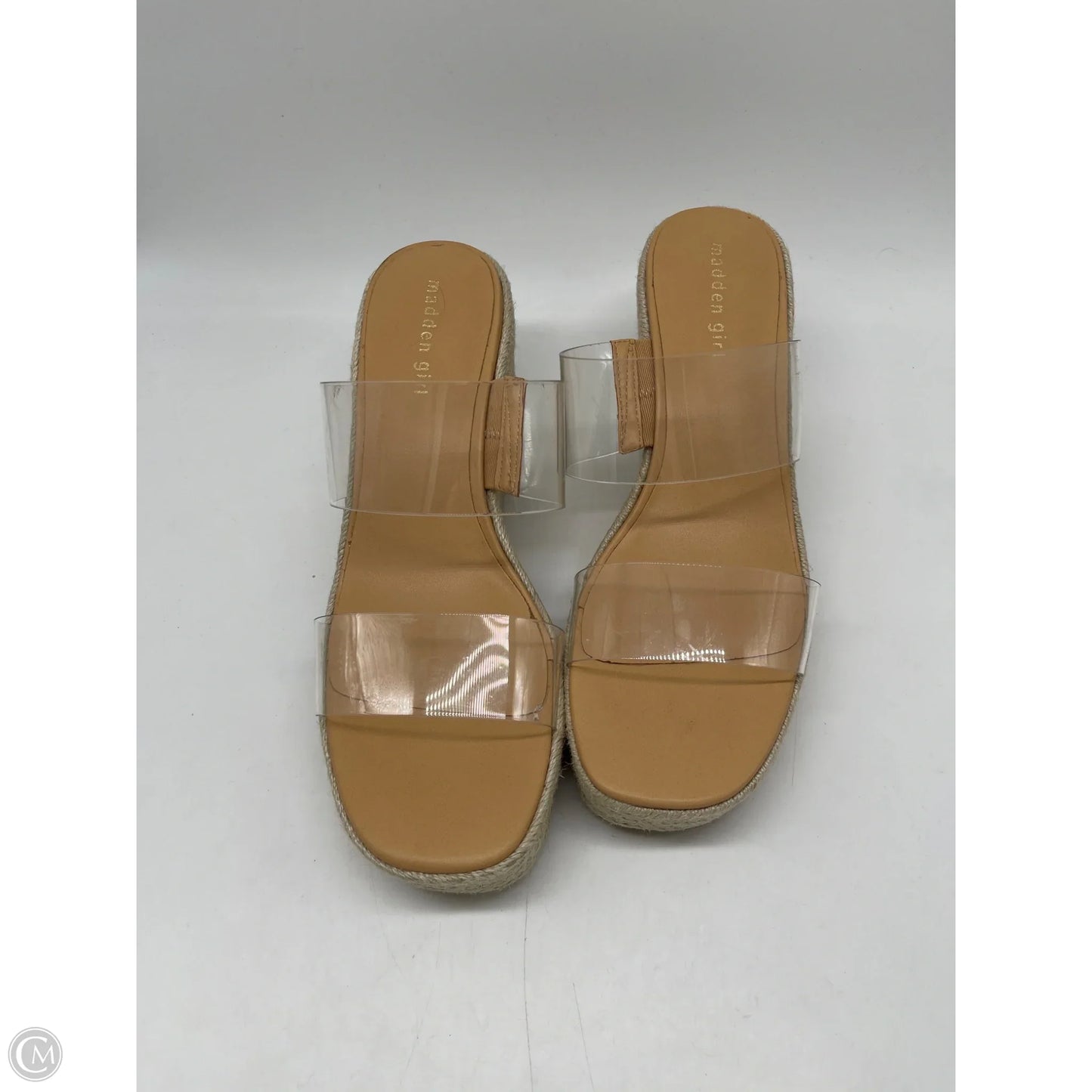 Sandals Heels Wedge By Madden Girl In Clear, Size: 11