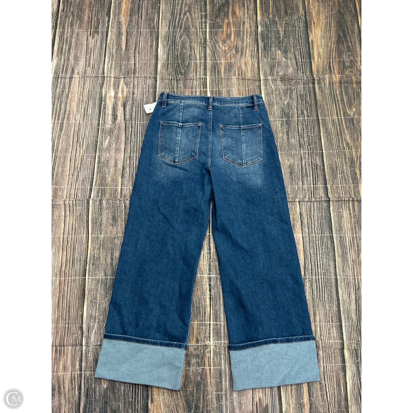 Jeans Wide Leg By Risen In Blue Denim, Size: 10