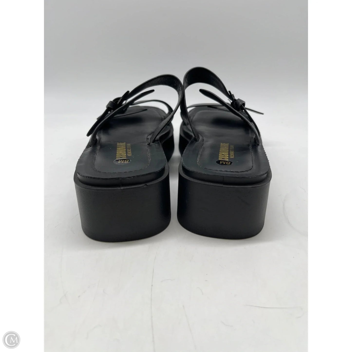 Sandals Flats By Cushionaire In Black, Size: 8