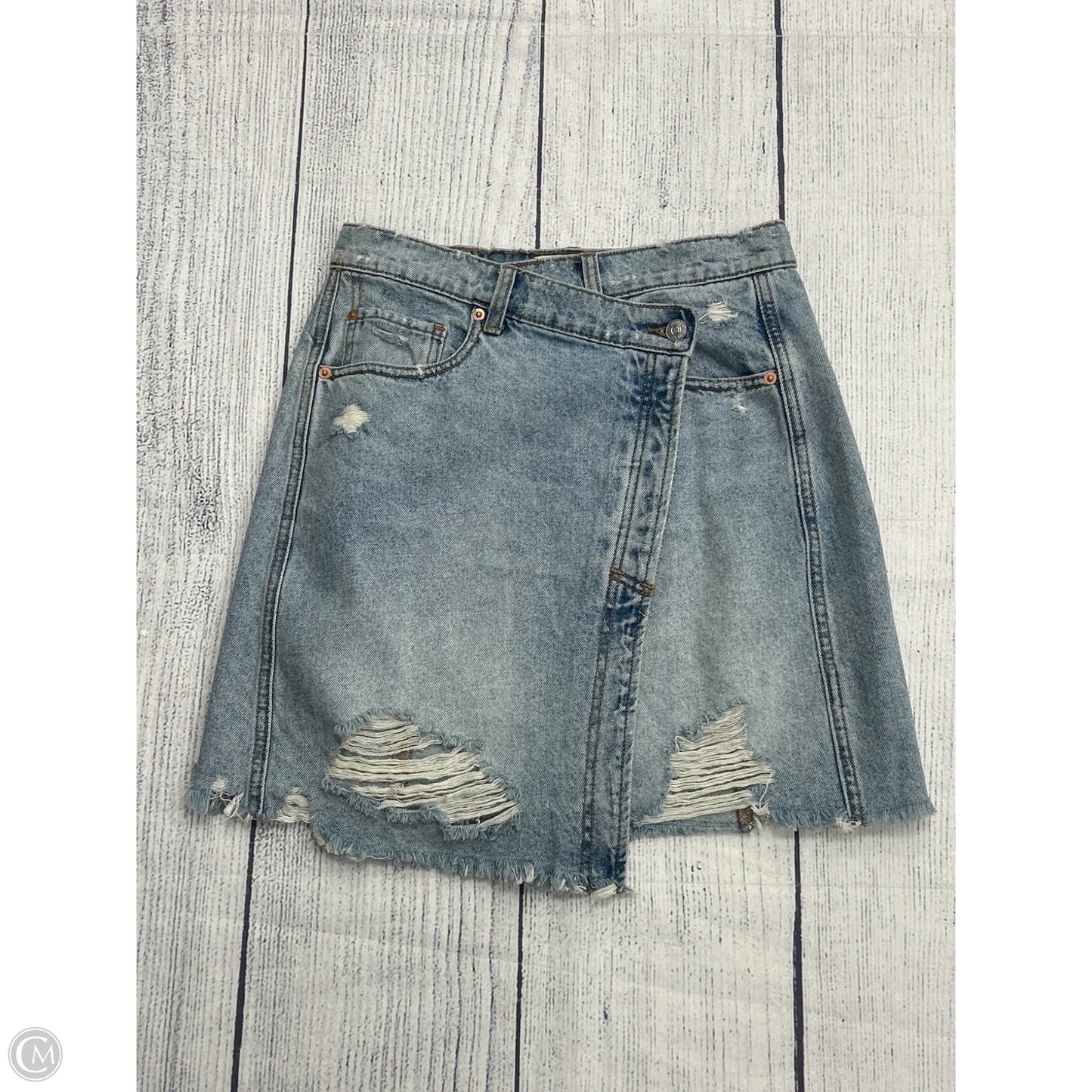 Skirt Mini & Short By We The Free In Blue Denim, Size: 4