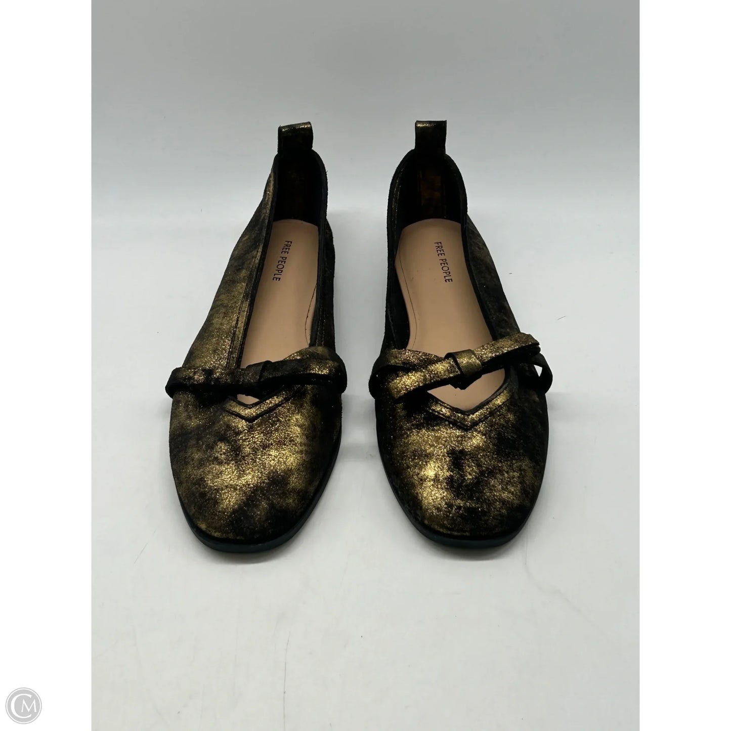 Shoes Flats By Free People In Gold, Size: 8