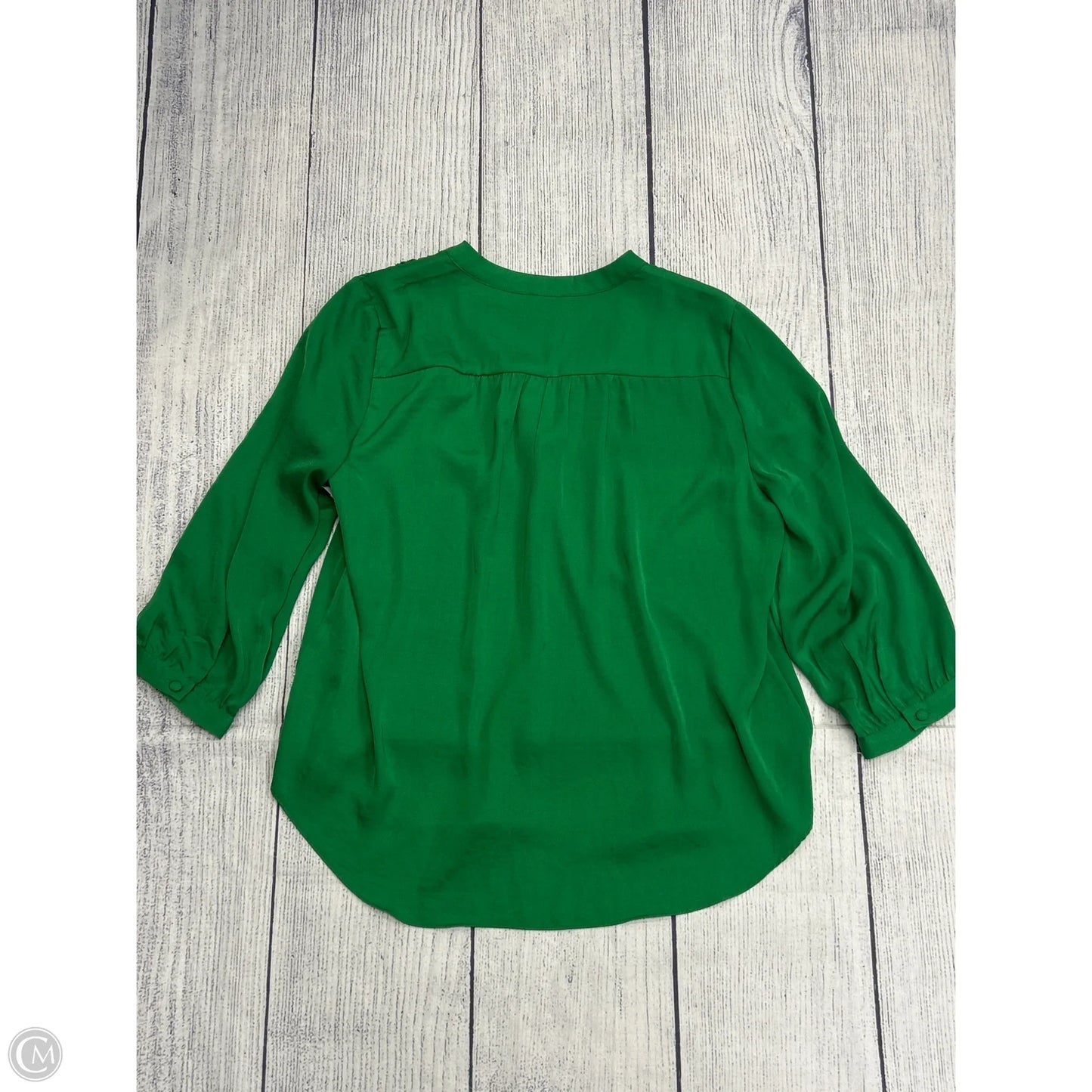 Top Long Sleeve By Vince Camuto In Green, Size: L