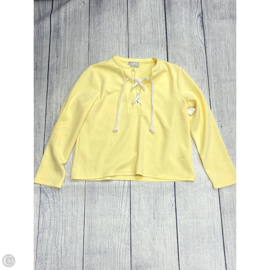 Top Long Sleeve By Cupio In Yellow, Size: L
