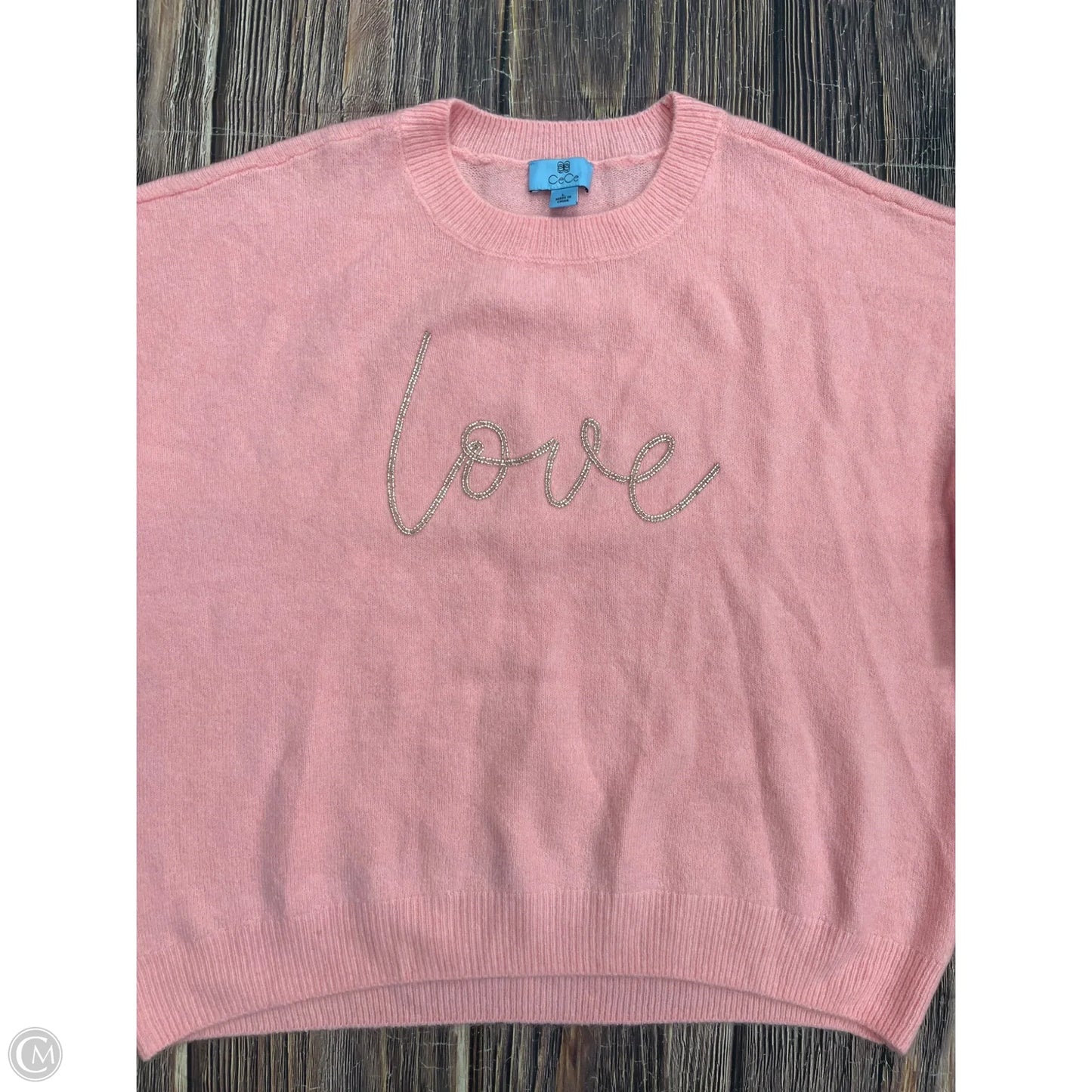 Sweater By Cece In Pink, Size: L